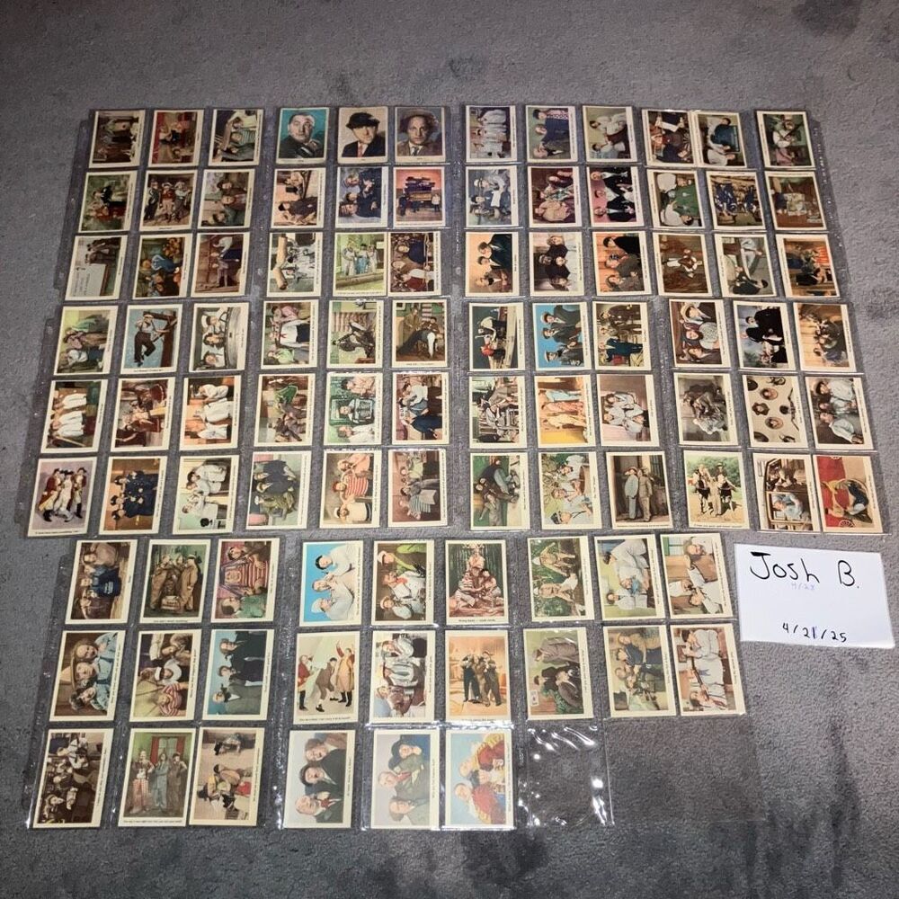 1959 FLEER THE THREE STOOGES COMPLETE 96 CARD SET ORIGINAL VINTAGE